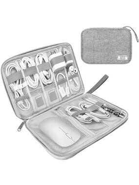 Travel Cable Organizer Bag Electronics Accessories Charger Cord Storage Case